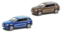 RMZ City 444014 Машина металлическая Volkswagen Touareg, 1:43, цвет синий/шоколад