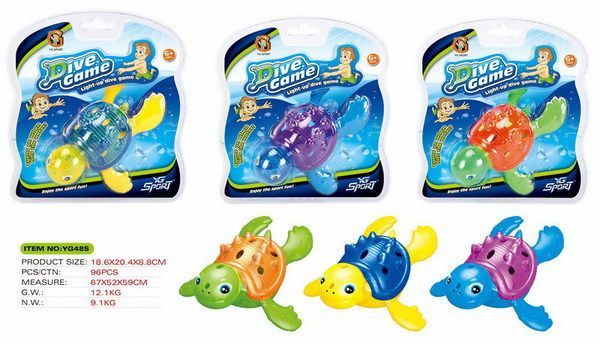 Китай YG48S Игры с водой. Плавающая черепашка с подсветкой