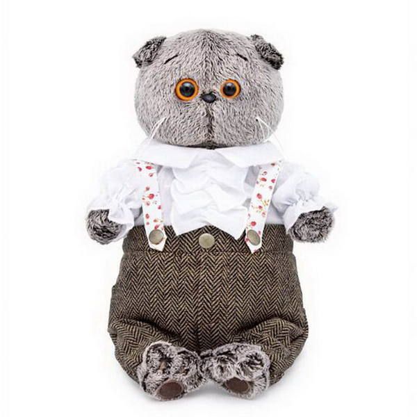 BUDI BASA Ks19-094 Мягкая игрушка Кот Басик-романтик, 19 см