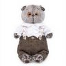 BUDI BASA Ks19-094 Мягкая игрушка Кот Басик-романтик, 19 см