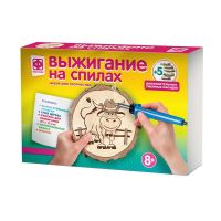 ФАНТАЗЁР 367203ФН Набор для творчества Фантазер Прибор для выжигания по дереву Ковбой Джо 5 насадок,1 фанерка, 1 деревянный спил