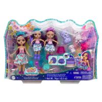 Mattel HCF96 Игровой набор Mattel Enchantimals Семья Оттавии Выдры с аксессуарами