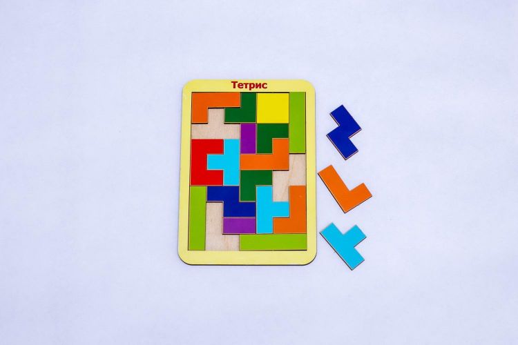 Woodlandtoys 065201 Развивающая игра Woodlandtoys Тетрис малый классика 19,5*14,5*0,6 см