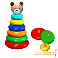 Woody Land 71030 Пирамидка "Медведь"
