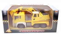ABtoys C-00227 Машина экскаватор "Спецтехника", инерционная, со световыми и звуковыми эффектами, на батарейках