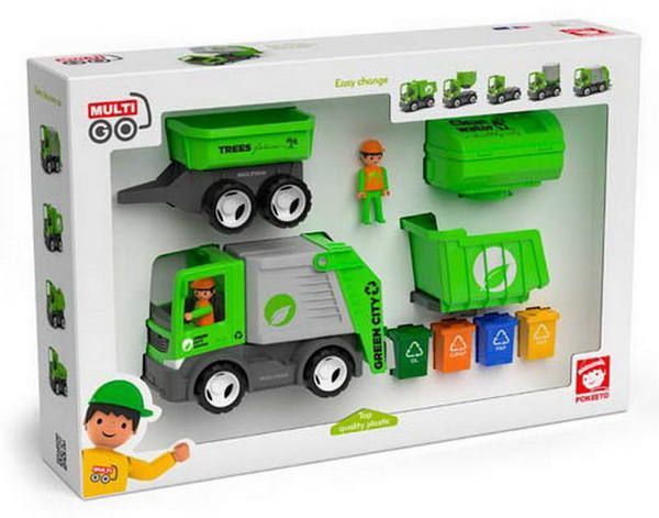 EFKO 27315 Игровой набор MultiGo Спецтехника: городские службы с 2 фигурками, 12 предметов