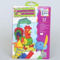 KRIBLY BOO 46654-no Аппликация из пластилина по буквам Птицы, 90 гр., 6 шт.