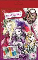 Пластилин 12 цветов Ever After High, 240 г, с подвесом