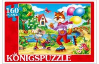 Konigspuzzle ПК160-6118 Пазл Приключения кота Леопольда, 160 элементов