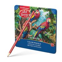 ArtBerry 44631EK Карандаши цветные шестигранные Premium, 24 цвета, металлическая коробка