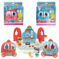 ABtoys (АБтойс) PT-01467 В гостях у куклы. Карета- трансформер и куколка, в наборе с аксессуарами