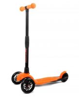 Buggy Boom Alfa 003-0189 Самокат детский трехколесный АЛЬФА с регулируемой складной ручкой (оранжевый флюр 89)