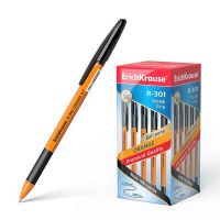 ErichKrause 39533 Ручка шариковая R-301 Orange Stick&Grip 0.7, цвет чернил чёрный