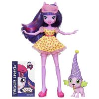 Hasbro B1072 My Little Pony Equestria Girls Кукла Сумеречная искорка и дракончик Спайк