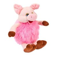 AB toys 19583 Мягкая игрушка Свинка розовая, 17 см