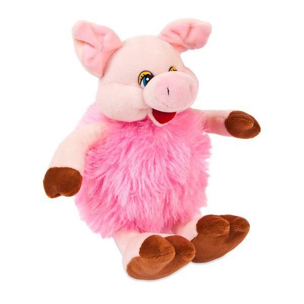 AB toys 19583 Мягкая игрушка Свинка розовая, 17 см