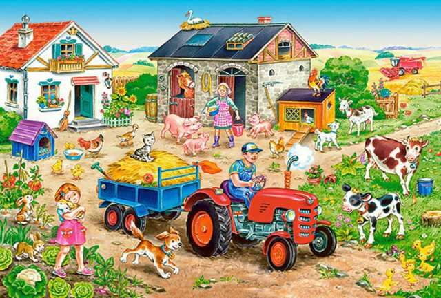 Castorland B-040193 Пазл MAXI Castorland Premium 40 деталей Жизнь на ферме