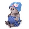 BUDI BASA BB-047 Мягкая игрушка Кот Басик BABY в шапочке с мышкой, 20 см