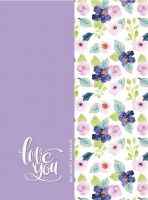 Bourgeois 0421(19463) Блокнот Bourgeois Lilac flower studio 320л клетка