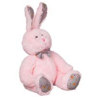 ABtoys (АБтойс) M2068/розовый Мягкая игрушка Abtoys Кролик, розовый, 23см