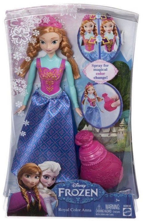 Mattel BDK32 Кукла Анна Холодное сердце, платье меняет цвет