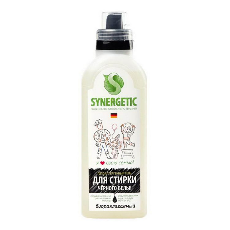 SYNERGETIC 109752 Гель для стирки SYNERGETIC Черного белья 0,75л