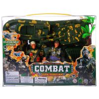 Junfa PC618-17 Набор игровой военный Junfa Солдатики, военная техника, акссесуары, в прозрачной коробке