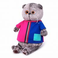 BUDI BASA Ks22-154 Мягкая игрушка BUDI BASA Кот Басик в двухцветной футболке 22 см