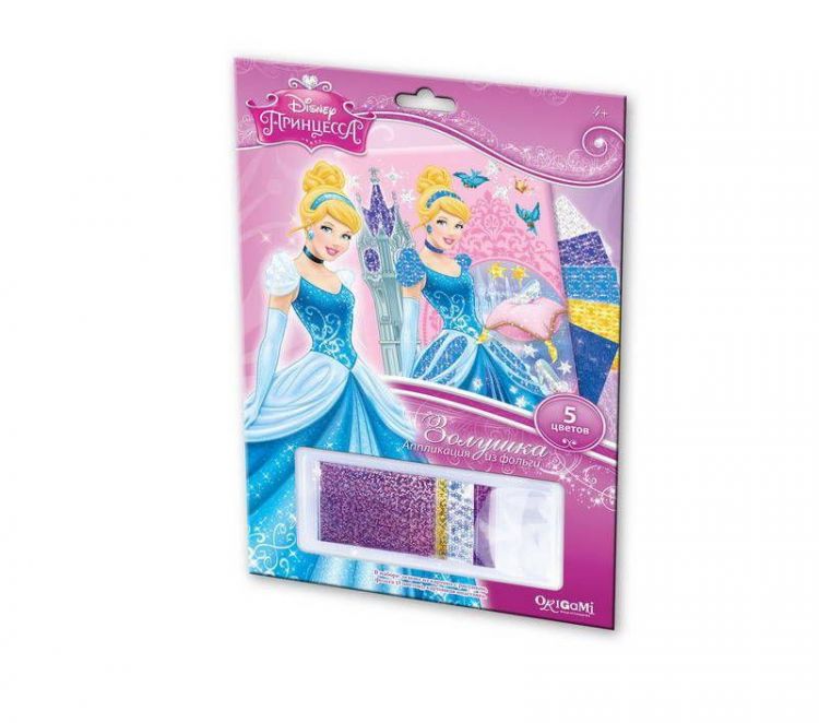 ORIGAMI 02255 Аппликация из фольги Disney Princess - Золушка в замке