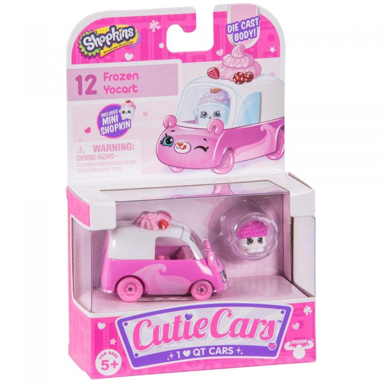 Moose 56584 Машинка Cutie Car S1 с фигуркой Шопкинс Frozen Yocart