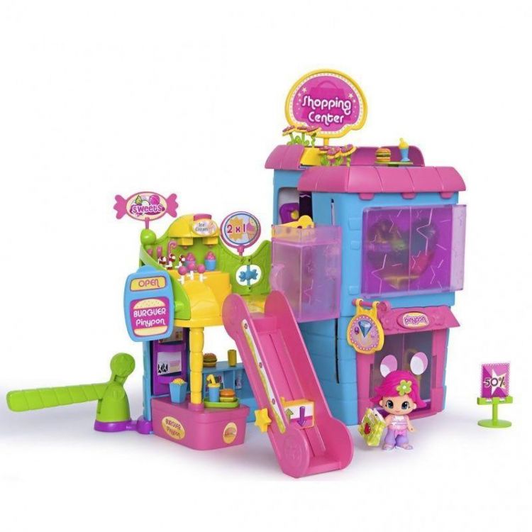 Famosa 700008472 Игровой набор Пинипон Торговый центр + 2 куклы + аксессуары