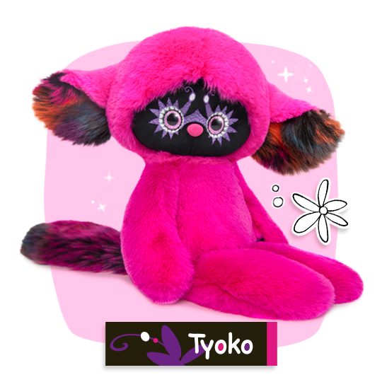 BUDI BASA LR30-05 Мягкая игрушка Лори Колори Тёко (фуксия)