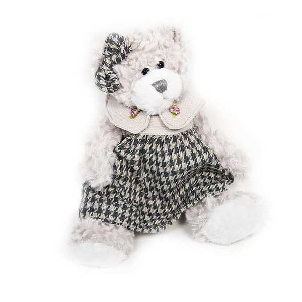 Maxitoys Luxury TS-А5534-25G Мягкая игрушка Мишка Белла в платье, 20 см
