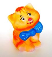 Котенок с бантиком 10 см, игрушка ПВХ
