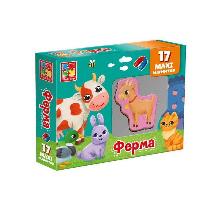 Vladi Toys VT3106-18 Развивающая игра Vladi Toys Набор магнитов Ферма Vladi Toys VT3106-18 Развивающая игра Vladi Toys Набор магнитов Ферма
