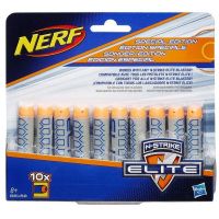 Hasbro B5571 Набор деко-стрел для бластера Nerf Elite, серые, 10 штук