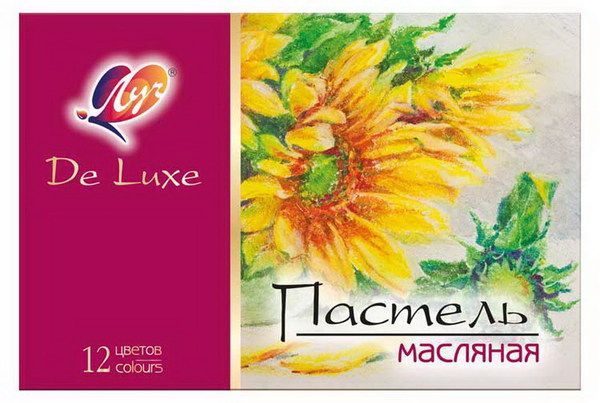 Луч 28С1674-08 Пастель масляная "Люкс", 12 цветов
