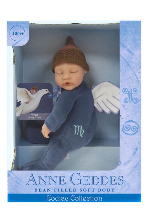 Unima 579520 Anne Geddes Кукла из серии "Знаки Зодиака" - Дева (23.08-22.09), 23 см