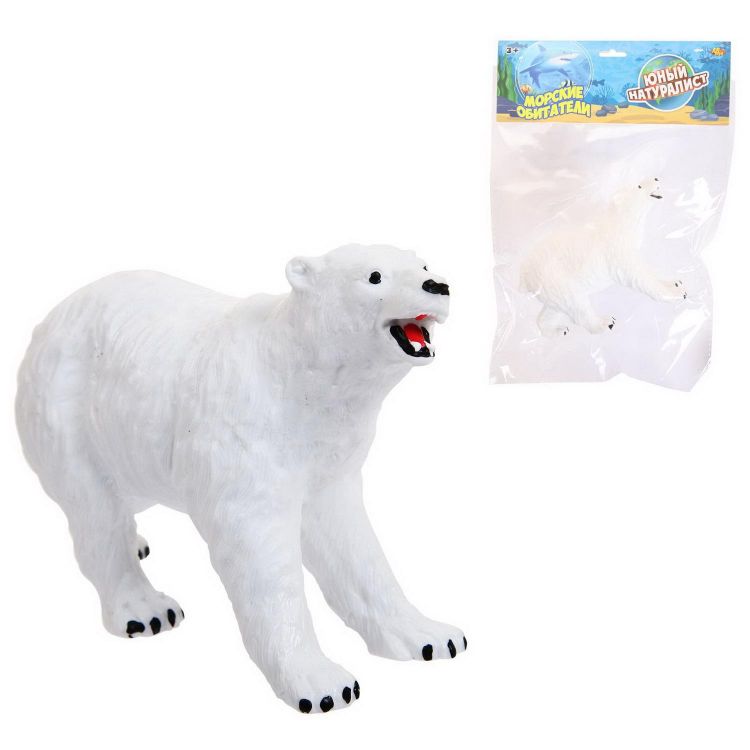 ABtoys (АБтойс) PT-01711 Фигурка Abtoys Юный натуралист Дикие животные и птицы Медведь белый, термопластичная резина