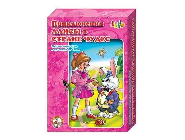 Игра настольная. Ходилка. Приключения Алисы в стране чудес