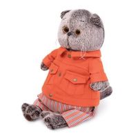 BUDI BASA Ks22-148 Мягкая игрушка BUDI BASA Кот Басик в оранжевой куртке и штанах 22 см