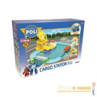 Robocar POLI 83083 Порт (металлическая фигурка Терри 12 см в комплекте) с разводным мостом
