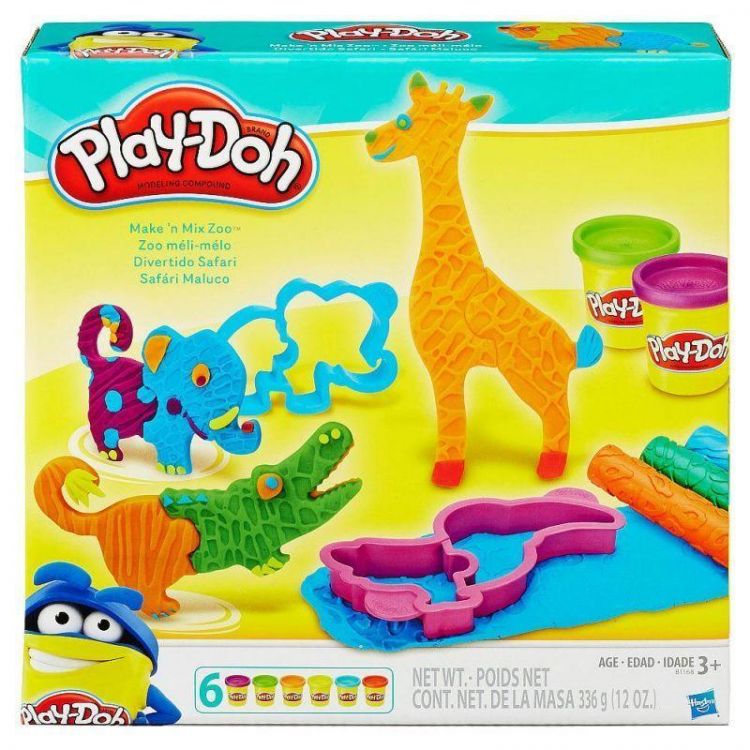 Hasbro B1168 Пластилин Play-Doh Игровой набор "Веселое сафари"