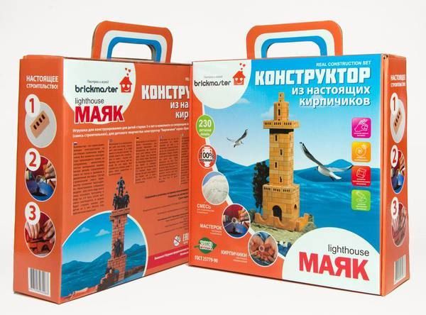 Конструктор "МАЯК" из настоящих кирпичиков (230 деталей)