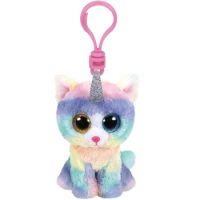 TY 35232 Beanie Boo's Брелок плюшевый Кошечка-единорог Heather, 12 см