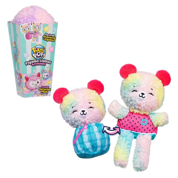 Moose 75492 Pikmi Pops Набор-сюрприз с 1 героем "Пижама Лама и Друзья", попкорн бирюзовый
