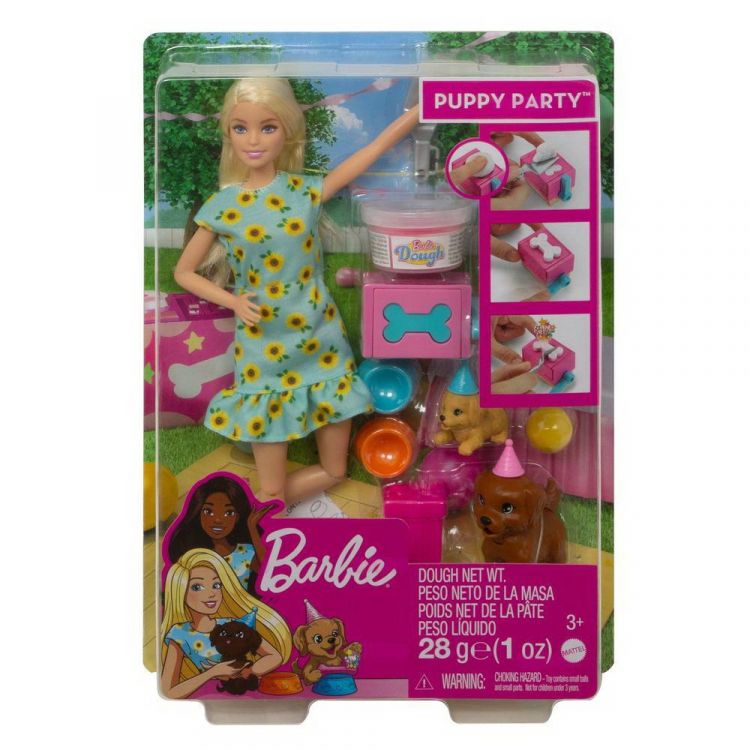 Mattel GXV75 Игровой набор Mattel Barbie и щенки, с аксессуарами для щенков Mattel GXV75 Игровой набор Mattel Barbie и щенки, с аксессуарами для щенков