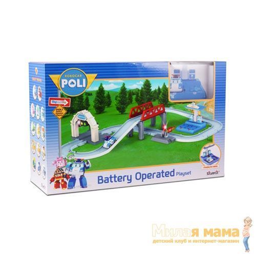 Robocar POLI 83282 Набор средний трек с Умной машинкой (Поли)