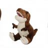 ABtoys 660276.003 Мягкая игрушка Dino World Динозавр в яйце, коричневый, 22 см