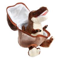 ABtoys 660276.003 Мягкая игрушка Dino World Динозавр в яйце, коричневый, 22 см